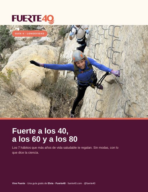 Portada de la guía Fuerte a los 40, a los 60 y a los 80