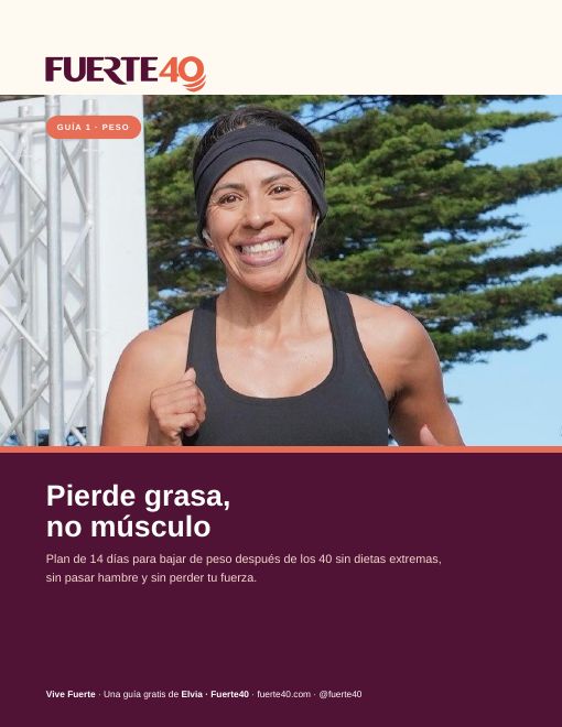 Portada de la guía Pierde grasa, no músculo